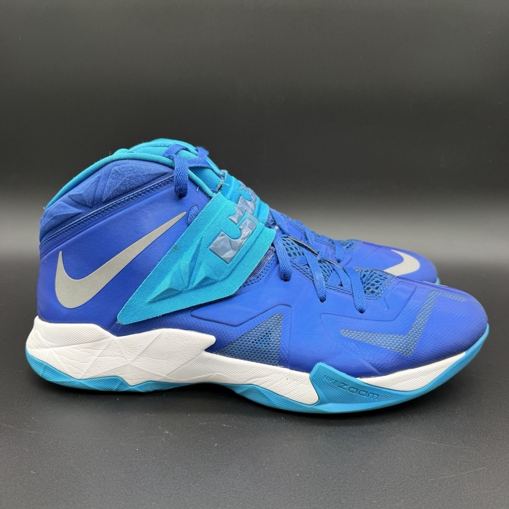 Nike Zoom Soldier VII basketball shoes Game Royal LeBron James Blue Men's 13.5